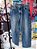Calça Jeans Recortes Azul Estonado - Imagem 1