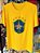 T-shirt Escudo Brasil Amarela - Imagem 1