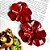 Brinco Flor Vinho Esmaltado - Imagem 1