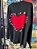 Blusa Tricot Coração Preta - Imagem 2
