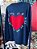Blusa Tricot Coração Azul - Imagem 2