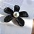 Broche Flor Cravejado Grafite - Imagem 1