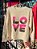 Blusa Tricot Love Off White Rosa - Imagem 1