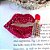 Broche Boca Batom Vermelho - Imagem 1
