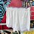 Shorts Off Malha Fria Renda Branca - Imagem 1