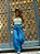 Casaco Boho Bordado Verde Flores - Imagem 4
