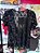 T-shirt Renda Frente Dupla Preto - Imagem 2