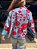 Casaco Boho Bordado Chumbo Vermelho - Imagem 3