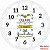 Base Fio de Malha Crochê Relógio Cultive o Hábito da Gratidão 25cm - Imagem 1