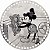Base MDF Fio de Malha Crochê Redonda Estampada Mickey Mouse - Imagem 1