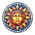 Base MDF Fio de Malha Crochê Vitral Sol e Lua Mod1 - Imagem 1