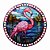 Base MDF Fio de Malha Crochê Vitral Flamingo Mod1 - Imagem 1