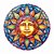 Mini Mandala Sem Furos Vitral Sol e Lua Mod1 - Imagem 1