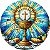 Primeira Eucaristia - Arte Estilo Vitral - Imagem 1