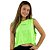 Regata Cropped Verde Neon - Imagem 1