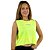 Regata Cropped Amarelo Neon - Imagem 2
