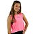 Regata Cropped Rosa Neon - Imagem 2