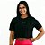 Cropped com Mangas Preto - Imagem 1