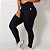 Calça Legging Preta com Rosa - Imagem 1