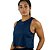 Regata Cropped Run Azul Marinho - Imagem 2
