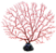 ENFEITE DE PLASTICO SOMA INVERTEBRADO GORGONIA VERMELHA - Imagem 1
