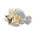 ENFEITE DE SILICONE SOMA JELLY LIONFISH AMARELO E PRETO - Imagem 1