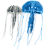 ENFEITE DE SILICONE SOMA JELLYFISH COMBO AZUL/BRANCA (MD/PQ) - Imagem 1