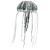 ENFEITE DE SILICONE SOMA JELLYFISH BIG BRANCA - Imagem 1
