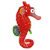 ENFEITE DE SILICONE SOMA JELLY CAVALO MARINHO VERMELHO - Imagem 1