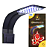 LUMINARIA LED SOMA X 5 PRETA (10W) LED BRANCO/AZUL 220V - Imagem 2