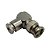 Conector Bnc para Cabo Coaxial: Macho, Em L, 90 Grau - Imagem 1