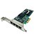 Placa de Rede Intel CPU-D42543 (B) 0HM9JY: PCI-E X4, 4x Port RJ45 10/100/1000 - Imagem 1