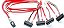 Cabo Molex MiniSAS SFF-8087 Para 4x SFF-8482 - 74562-7022 - Produto Novo com Garantia - Imagem 1