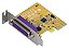 Placa Pci-ex Express Lpt1, Paralela, Db25 Impressora Sunix Par6408a - Imagem 1