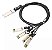 CABO DAC PASSIVO QSFP+ 40G para 4 x SFP+ 10G, 3 Metros - Imagem 1