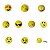 kit 6 cabideiros bola sinuca emoji - Imagem 1