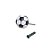 cabideiro bola de sinuca bola de futebol - Imagem 3