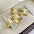 Par Alianças de Casamento Ouro 18K 6mm 12 gramas retas Tradicional Dorcas - Imagem 1