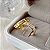 Par de Alianças De Casamento Ouro 18k Legítimo 4mm 4g + Solitário - Imagem 4