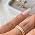 Par de Alianças De Casamento Ouro 18k Legítimo 4mm 4g + Solitário - Imagem 3