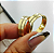 Par de Alianças Casamento Ouro 18k Corda Fio Torcido 5mm Alianças Casamento Ouro 18k Corda - Imagem 3