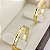 Par Alianças de Casamento Fina Bagesri Ouro 18K 3mm 4g retas - Imagem 4