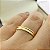 Par Alianças de Casamento Fina Bagesri Ouro 18K 3mm 4g retas - Imagem 3