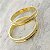 Par Alianças de Casamento Fina Bagesri Ouro 18K 3mm 4g retas - Imagem 1