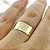 Par Alianças de Ouro 18K Casamento Larga Megan Ouro 18K 7mm 10g retas - Imagem 2