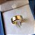 Par de Alianças de Casamento Chanfrada 8mm 29 gramas em Ouro Amarelo 18k - Imagem 2