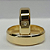 Par de Alianças Ouro 18k 6mm 8g Chanfradas - Imagem 1