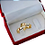 Par de Alianças Califórnia Reluzente de Casamento Ouro 18k 4mm 4g - Imagem 2