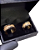 Alianças Bvlgari Ouro 18k Maciça Com Brilhantes De Zircônia - Imagem 1