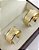 Par de Alianças Ouro 18k 10mm 20 gramas Ouro 18k Legítimo - Imagem 1